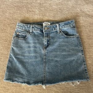 RSQ Girls Blue Denim frayed Mini Skirt